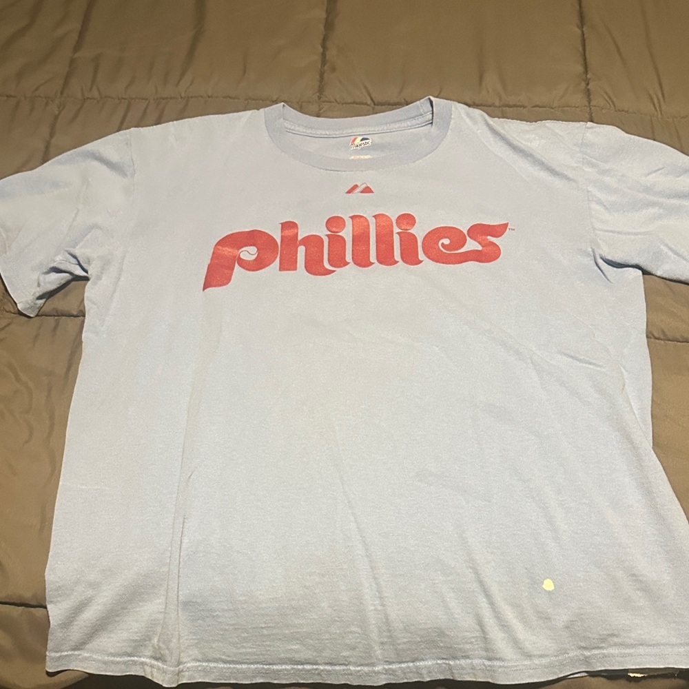 Majestic Light Blue Phillies T-Shirt